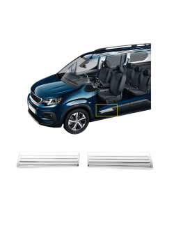 Citroen Berlingo Krom İç Kapı Eşiği 2 Parça 2019 Üzeri Uyumlu 