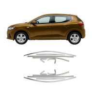 Dacia Sandero Krom Cam Çerçeve Tam Tur 2021 Üzeri Dacia Sandero Krom Cam Çerçeve Tam Tur 2021 Üzeri