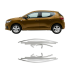 Dacia Sandero Krom Cam Çerçeve Tam Tur 2021 Üzeri 