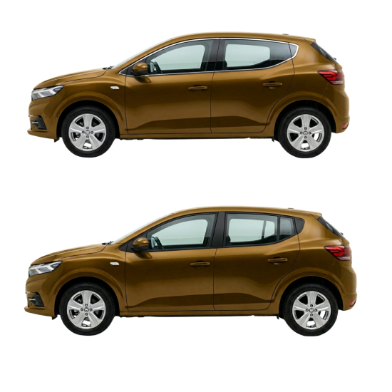 Dacia Sandero Krom Cam Çerçeve Tam Tur 2021 Üzeri Dacia Sandero Krom Cam Çerçeve Tam Tur 2021 Üzeri