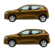 Dacia Sandero Krom Cam Çerçeve Tam Tur 2021 Üzeri Dacia Sandero Krom Cam Çerçeve Tam Tur 2021 Üzeri