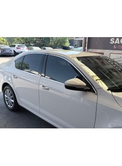 Skoda Octavia A7 Krom Cam Çerçeve Nikelajı 2013-2019 Skoda Octavia A7 Krom Cam Çerçeve Nikelajı 2013-2019
