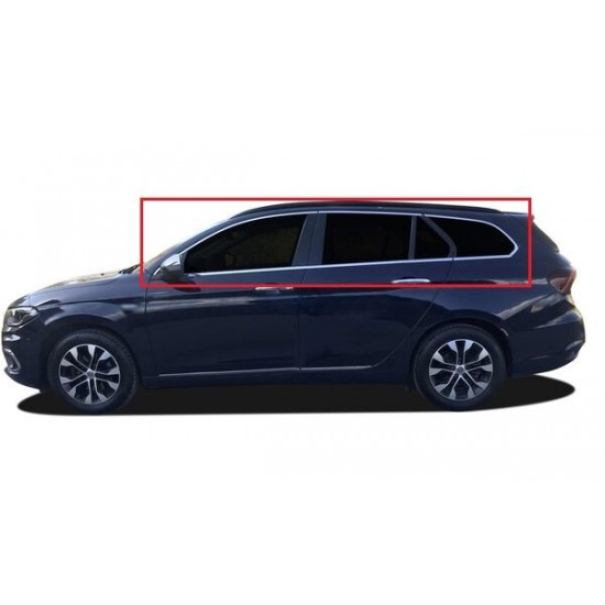 Fiat Egea Sw Krom Cam Çerçeve Tam Tur 12 Parça