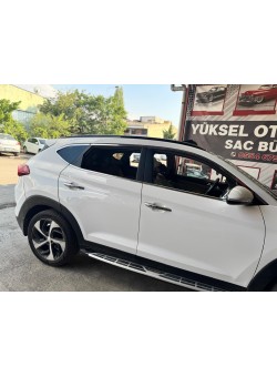 Hyundai Tucson Krom Cam Çerçeve Tam Tur 2015-2019 Uyumlu