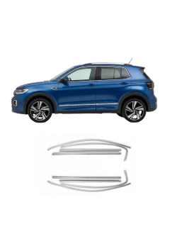 Volkswagen T-Cross Krom Cam Çerçeve Tam Tur 2023 Üzeri Volkswagen T-Cross Krom Cam Çerçeve Tam Tur 2023 Üzeri