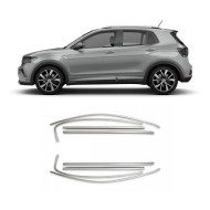 Volkswagen T-Cross Krom Cam Çerçeve Tam Tur 2023 Üzeri Volkswagen T-Cross Krom Cam Çerçeve Tam Tur 2023 Üzeri