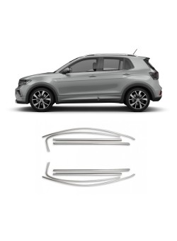Volkswagen T-Cross Krom Cam Çerçeve Tam Tur 2023 Üzeri 