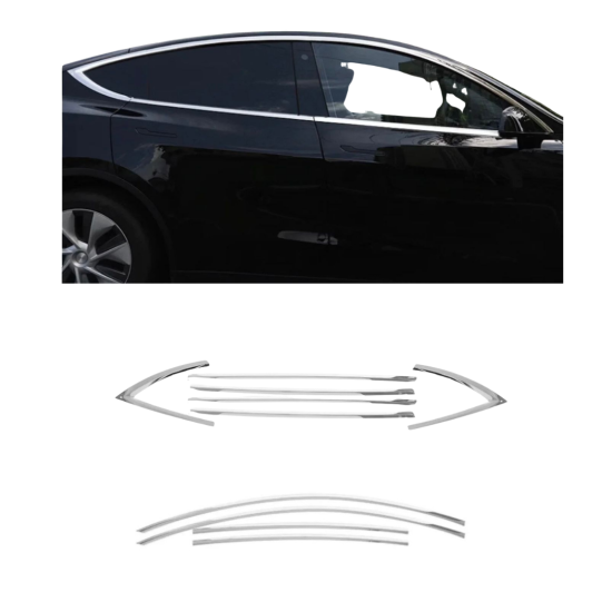 Tesla Krom Cam Çerçeve Tam Tur 2020-2024 Uyumlu 