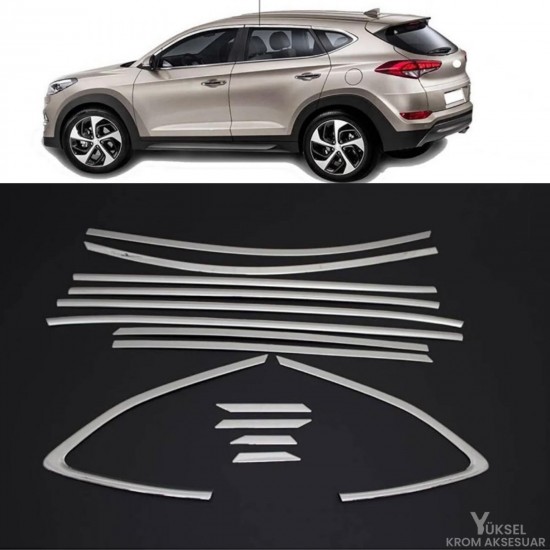 Hyundai Tucson Krom Cam Çerçeve 2015-2019