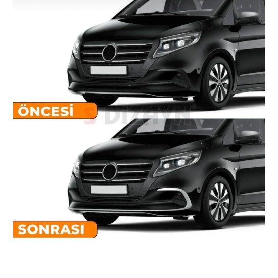 Mercedes Vito W447 Krom Ön Tampon Çıtası 2024 Üzeri