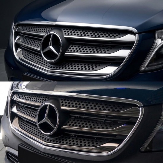Mercedes Vito W447 Krom Panjur Çerçevesi 2014-2024 Uyumlu Mercedes Vito W447 Krom Panjur Çerçevesi 2014-2024 Uyumlu