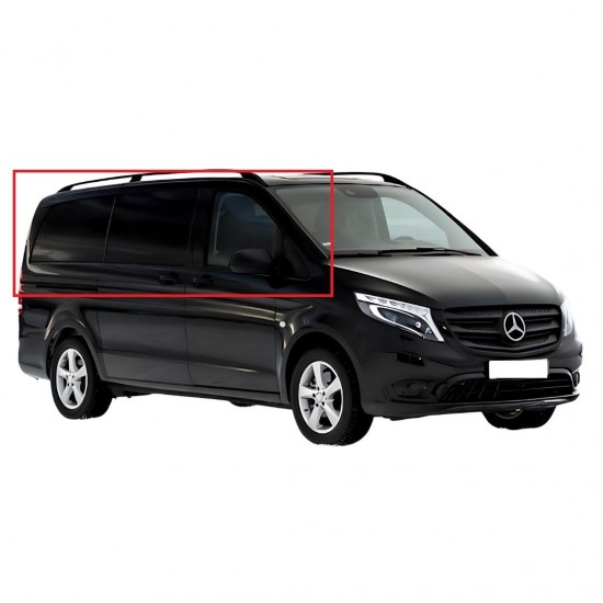 Mercedes Vito W447 Krom Cam Çerçeve Seti Uzun Şase