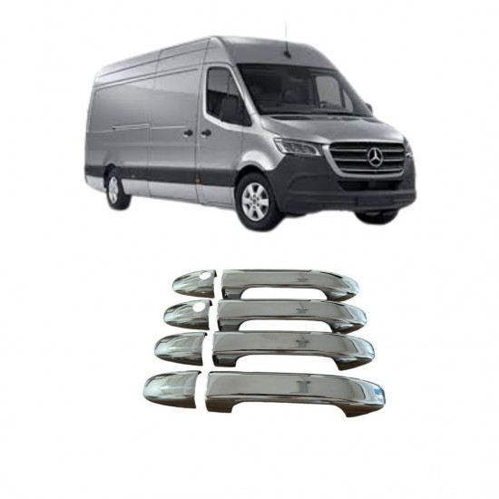 Mercedes Sprinter W907 Krom Kapı Kolu 2018 Üzeri Çift Delikli 