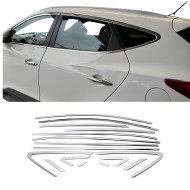 Hyundai İx35 Krom Cam Çerçeve Tam Tur 2010-2015 Uyumlu 