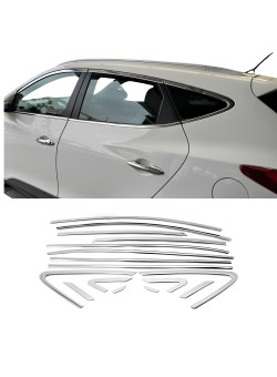 Hyundai İx35 Krom Cam Çerçeve Tam Tur 2010-2015 Uyumlu 