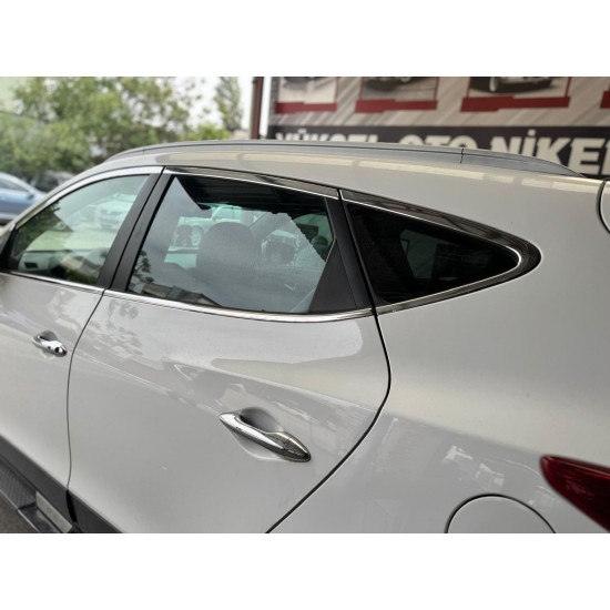 Hyundai İx35 Krom Cam Çerçeve Tam Tur 2010-2015 Uyumlu