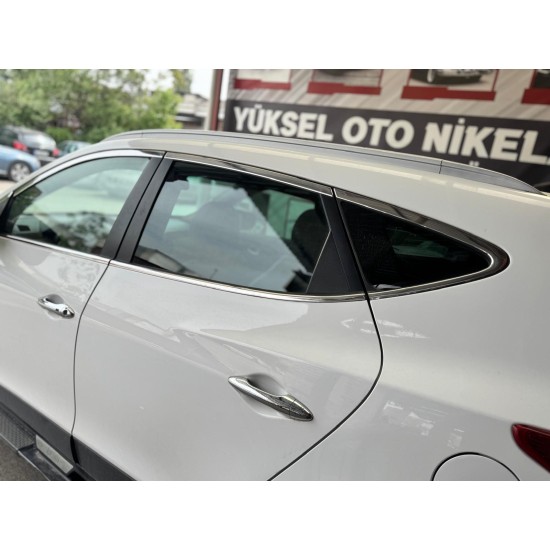 Hyundai İx35 Krom Cam Çerçeve Tam Tur 2010-2015 Uyumlu