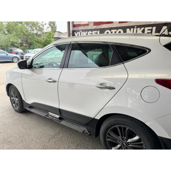 Hyundai İx35 Krom Cam Çerçeve Tam Tur 2010-2015 Uyumlu